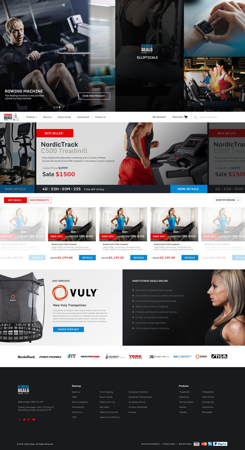 Fitness Deals website design