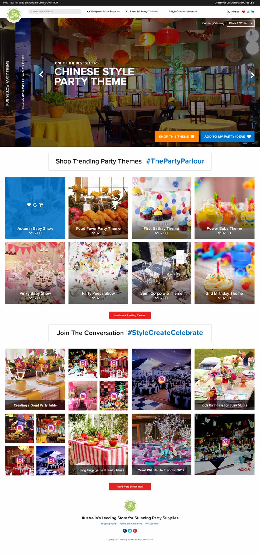 Partyparlour Homepage