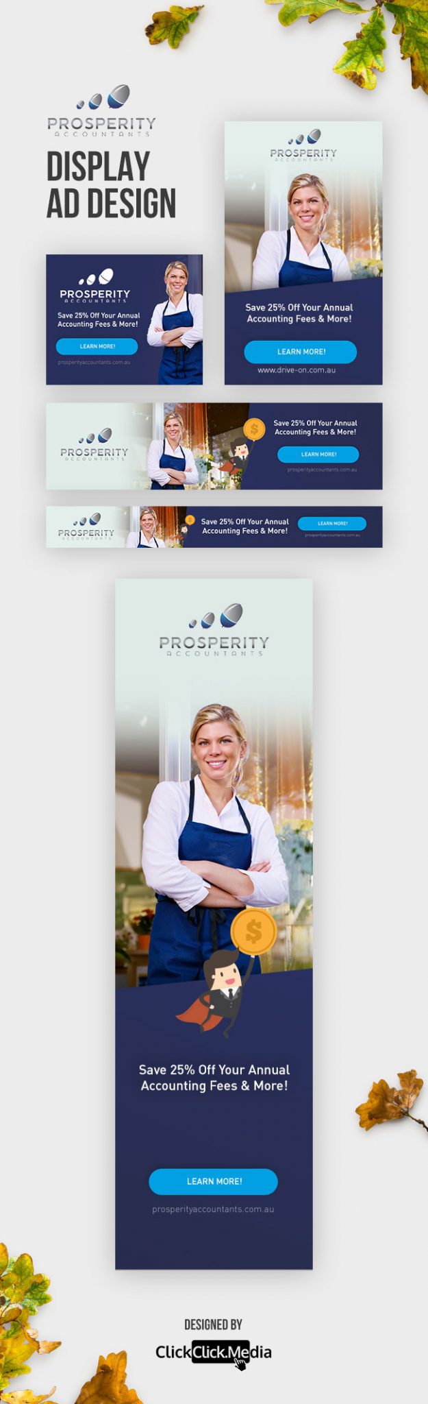 Prosperity Accountants Display Ads design